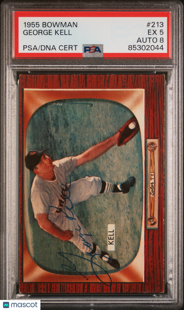 1955 Bowman George Kell #213 PSA 5 Auto 8