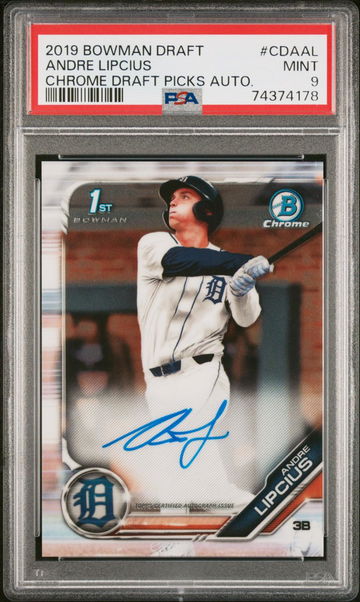 2019 BOWMAN DRAFT AUTO ANDRE LIPCIUS PSA 9