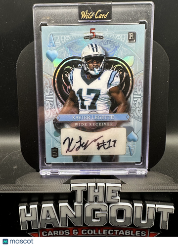 2024 Wild Card 5 Card Draw Stacked Deck Xavier Legette #SDHH-XLA /1