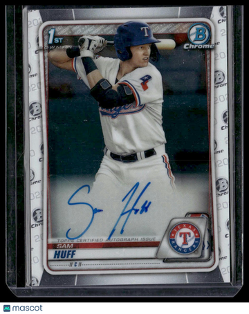 2020 Bowman Sam Huff #CPA-SH Chrome Prospect Autographs AU