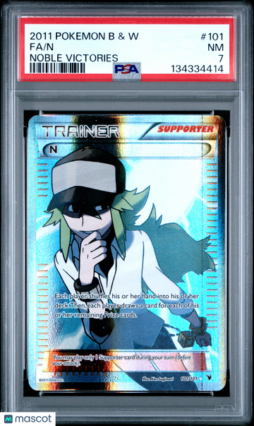 2011 Pokemon Black & White Noble Victories N Fa Noble Victories PSA 7 #101