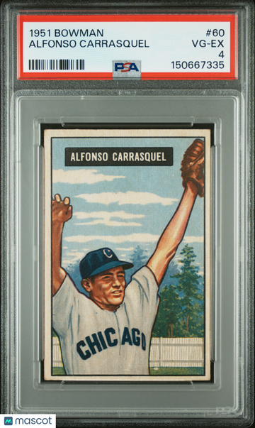 1951 Bowman Alfonso Carrasquel #60 PSA 4