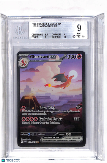 2023 Pokemon Scarlet and Violet 151 Charizard ex SIR #199 BGS 9