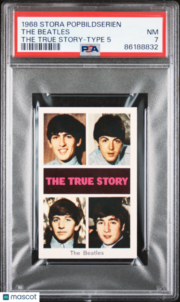 1968 Popbilder Stora Popbildserien Type 5 The Beatles PSA 7