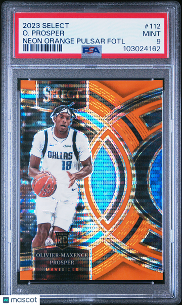 2023 Panini Select O. Prosper #112 Neon Orange Pulsar Fotl PSA 9