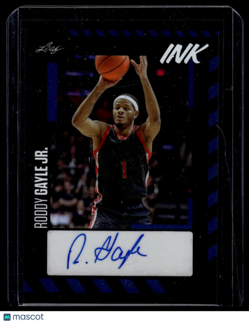 2023-24 Leaf Ink - Base Autographs Blue Roddy Gayle Jr. #BA-RGJ AU
