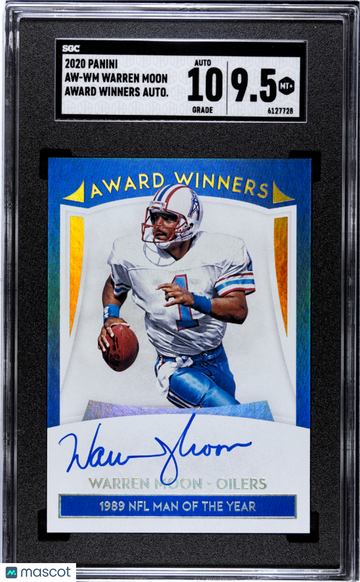 2020 Panini One Warren Moon #AW-WM Award Winners Autograph SGC 9.5 Auto 10