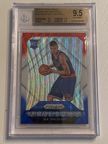 2015-16 Prizm Red White Blue Kristaps Porzingis