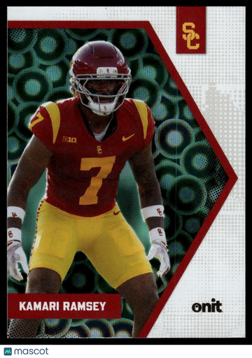2025 ONIT Athlete USC Trojans Kamari Ramsey #P-3 Teal Dot Parallel