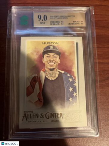 2020 Topps nyjah huston #193 Set Base Mnt 9
