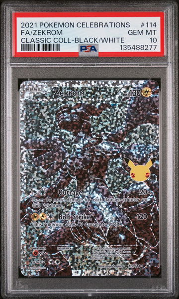 2021 Pokemon Black and White Celebrations Classic Collection Zekrom #114 PSA 10