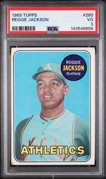 1969 Topps Reggie Jackson #260 PSA 3