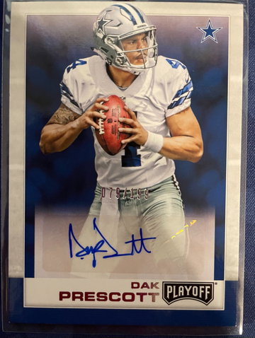 2016 Panini Playoff Rookie Auto Dak Prescott #/199!