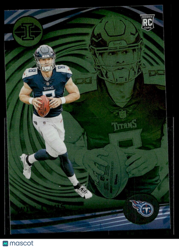 2023 Panini Illusions Will Levis #95 Emerald Trophy Collection