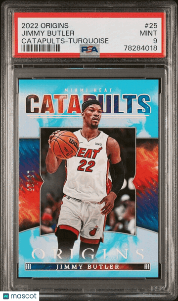 2022 Panini Origins Jimmy Butler #25 Turquoise Parallel/Variety PSA 9