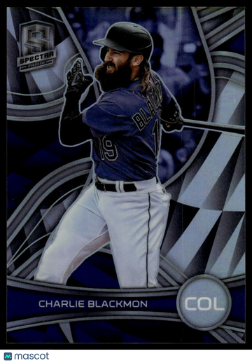2022 Panini Chronicles Charlie Blackmon #13 Spectra Holo
