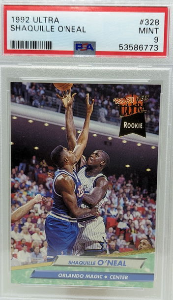 1992 Fleer Ultra Shaquille O'Neal #328 PSA 9 Rookie RC