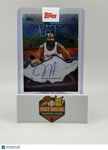 2026 Topps 3 Rain Drops Signatures James Harden #RDS-JH /15