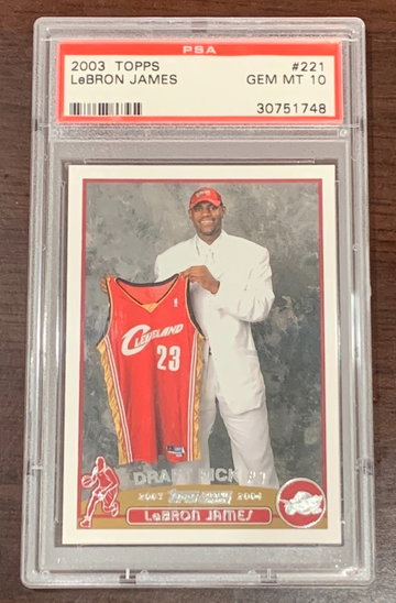 2003 Topps Lebron James PSA 10