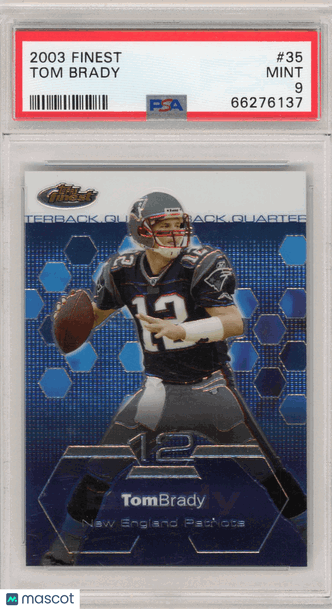 2003 Finest Tom Brady #35 PSA 9