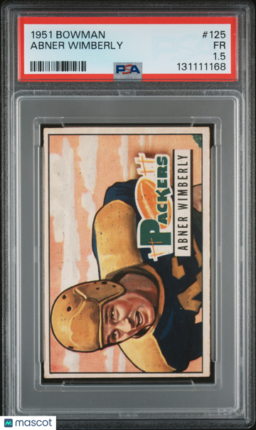 1951 Bowman Abner Wimberly #125 PSA 1.5