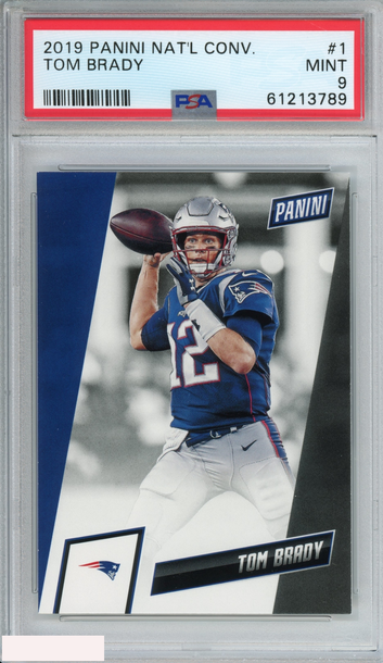 2019 PANINI NATIONAL CONVENTION TOM BRADY #1 NEW ENGLAND PATRIOTS PSA 9 MINT