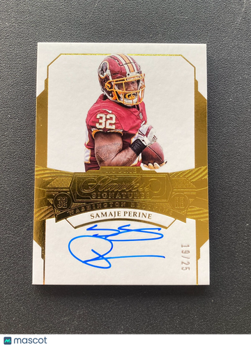 1925 Samaje Perine Gold Rookie