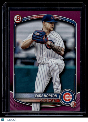 2025 Bowman Cade Horton #BP-10 Prospects Purple SN