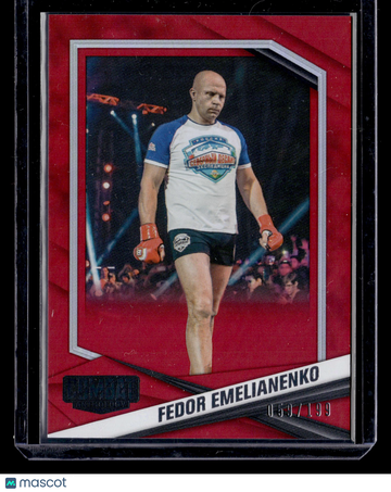 2025 Panini Combat Anthology Fedor Emelianenko #30 Red SN