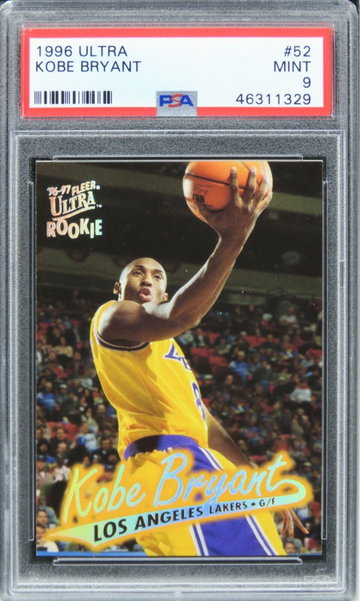 1996 Ultra Kobe Bryant HOF ROOKIE RC #52 PSA 9 MINT