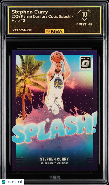 2024 Panini Donruss Optic Splash! Stephen Curry #2 Holo MBA 10