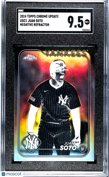 2024 Topps Chrome Update Juan Soto #USC1 Negative Refractor SGC 9.5