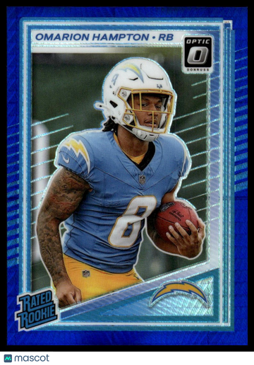 2025 Donruss Optic Omarion Hampton #212 Blue Scope RC