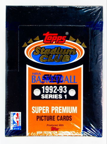1992-93 Topps Stadium Club NBA Basketball Sealed Hobby Box