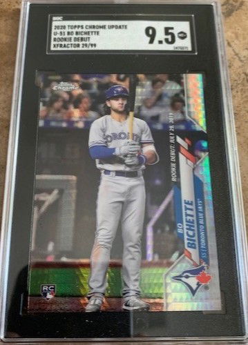 2020 Topps Chrome Update Rookie Debut XFractor Refractor - Bo Bichette RC - SGC Mint MT+ 9.5
