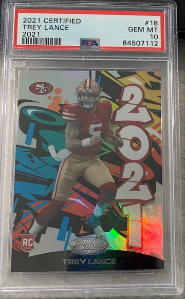 2021 Certified Graffiti Trey Lance PSA 10