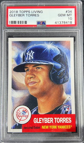 2018 Topps Living Gleyber Torres PSA 10 GEM MINT!!