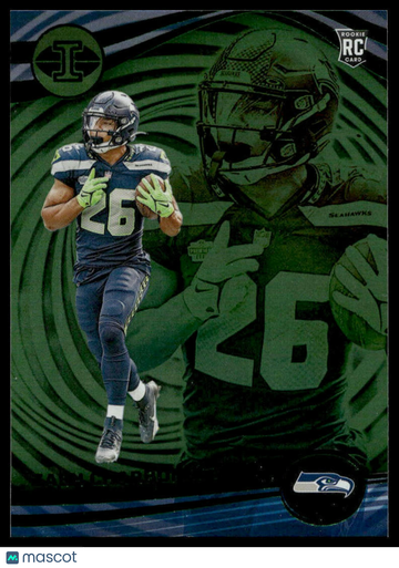 2023 Panini Illusions Zach Charbonnet #92 Emerald Trophy Collection