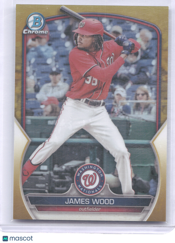 2023 Bowman Chrome James Wood #BCP-224 Gold Refractor /50