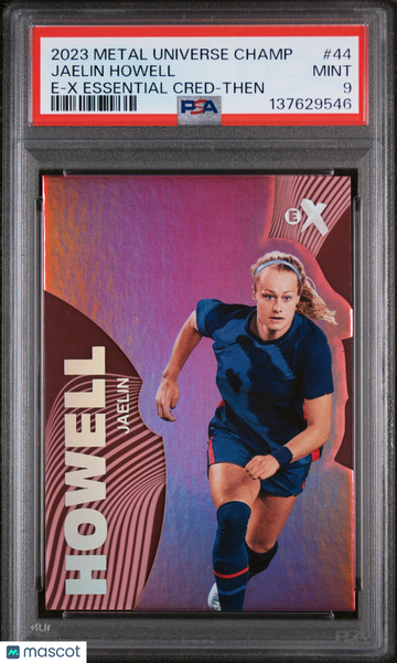 2023 Skybox Metal Universe Champions E-X Essential Credentials Jaelin Howell #44 Then /44 PSA 9
