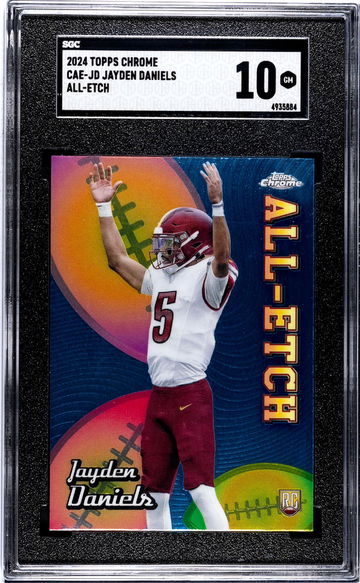 2024 Topps Chrome #CAE-JD Jayden Daniels All-Etch SGC 10