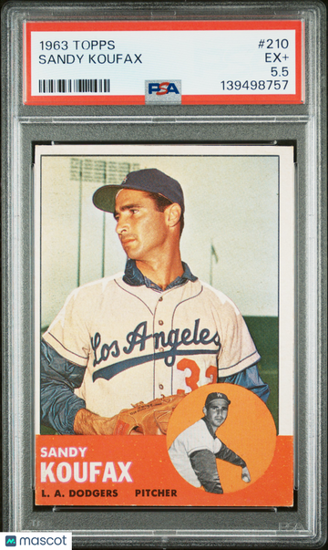 1963 Topps Sandy Koufax #210 PSA 5.5