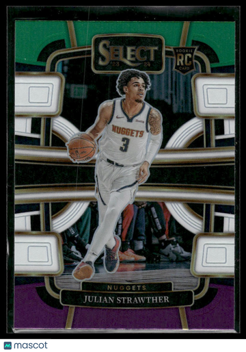 2023-24 Panini Select Julian Strawther #78 Green White Purple Prizms
