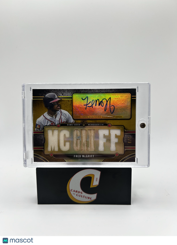 2024 Topps Triple Threads Fred McGriff #TTAR-MCG /9 Game-Used Memorabilia Triple Threads Autograph Relic Card
