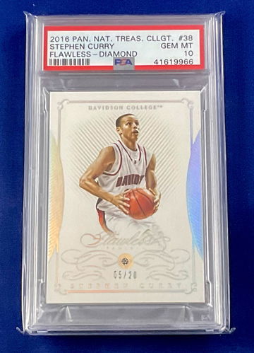 STEPHEN CURRY -- 2016 Panini Flawless DIAMOND #/20 -- PSA 10 GEM MINT - Warriors