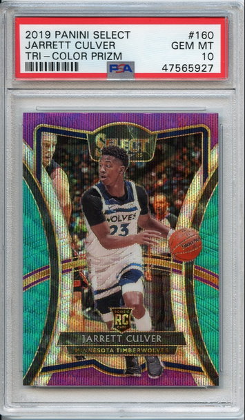 Jarrett Culver Select Tri-Color Prizm PSA 10 NEP