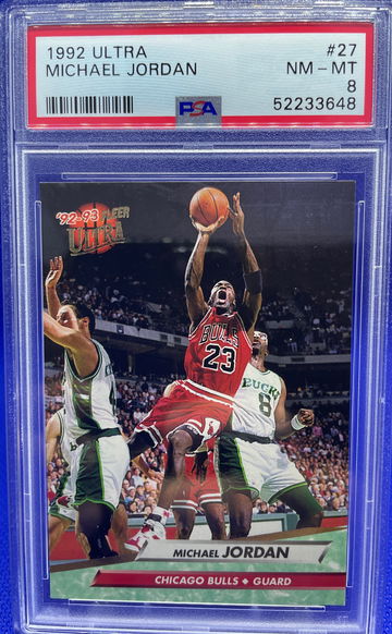 1992 Fleer Ultra Michael Jordan #27 PSA 8 Near Mint NM-MT Chicago Bulls