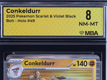 2025 Pokemon Scarlet & Violet Black Bolt Conkeldurr Holo MBA 8 #49