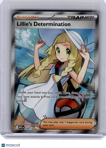 2025 Pokemon—Lillie's Determination #169 Mega Evolution—Ultra Rare Holo