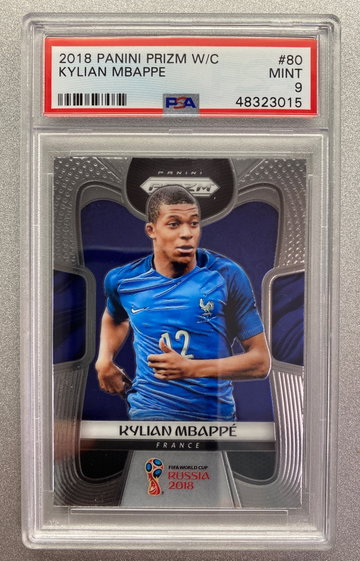 KYLIAN MBAPPE 2018 WORLD CUP PRIZM ROOKIE PSA 9 MINT 